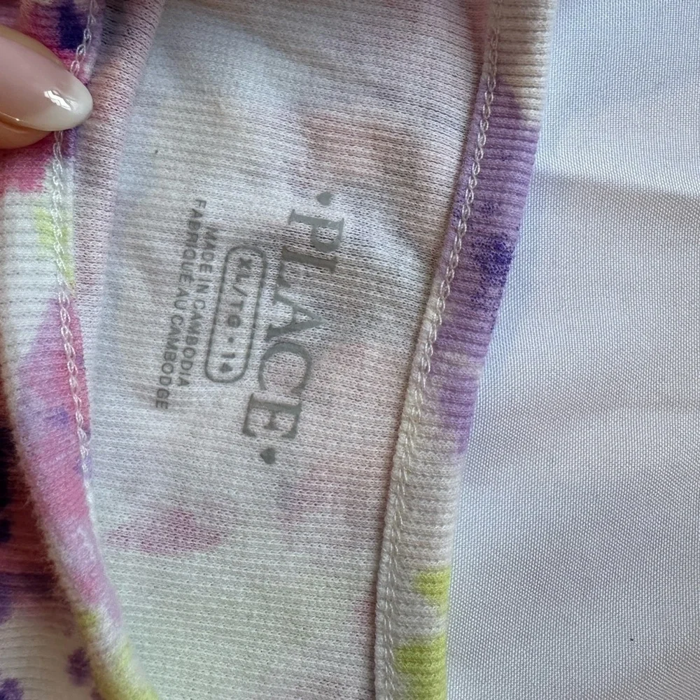 The Children's Place Purple and Pink Tie-Dye Sleeveless Tank Top